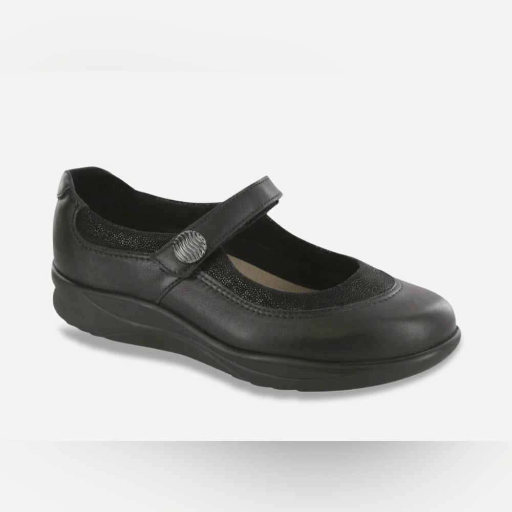 SAS Mary Jane Step Out Walking Shoe Black USA Size 10 NWOT